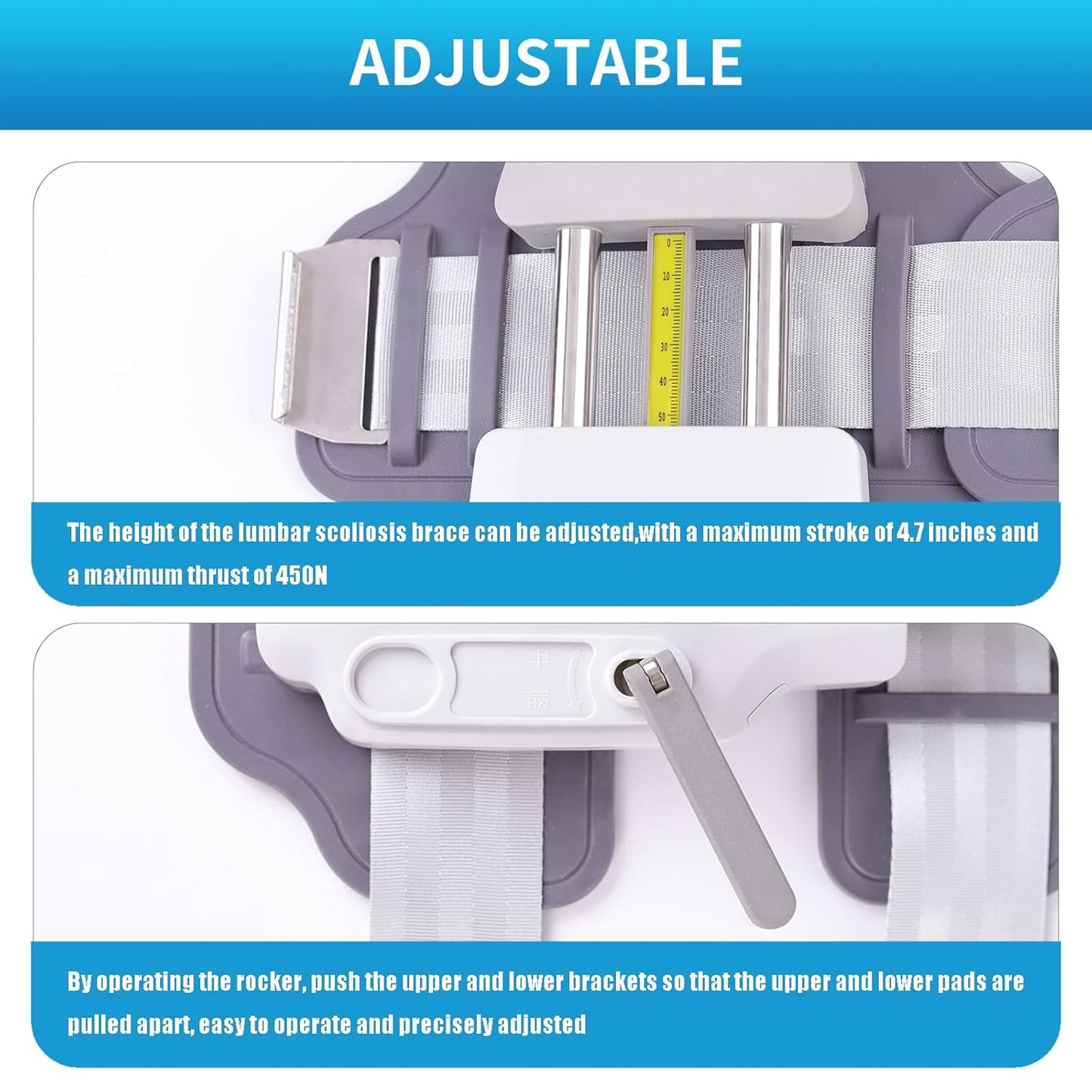 Ceinture d'étirement du dos pour thérapie par décompression