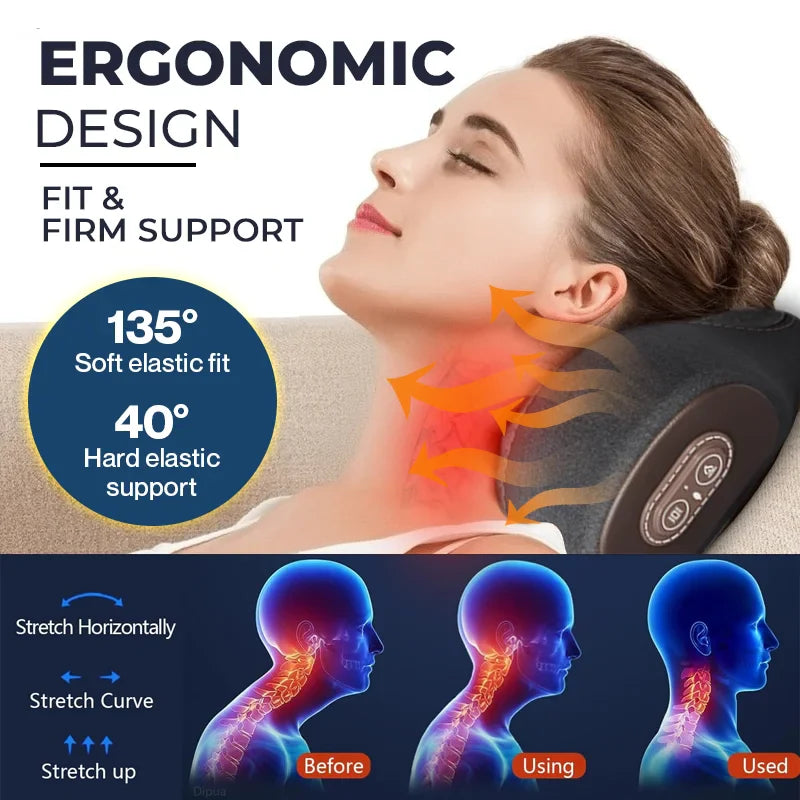 Oreiller de massage thérapeutique à traction