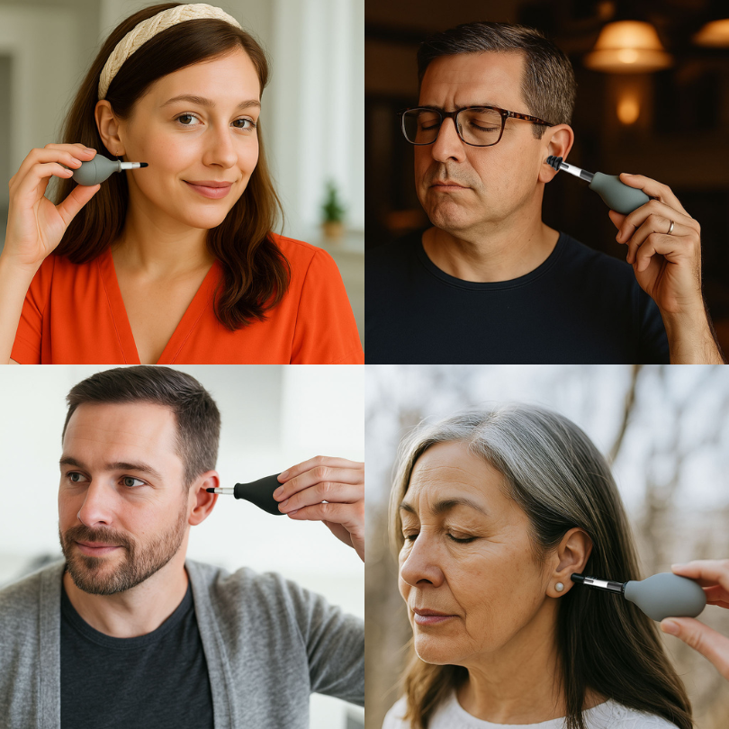 Dispositif de soulagement instantané de la tension et de la pression des oreilles