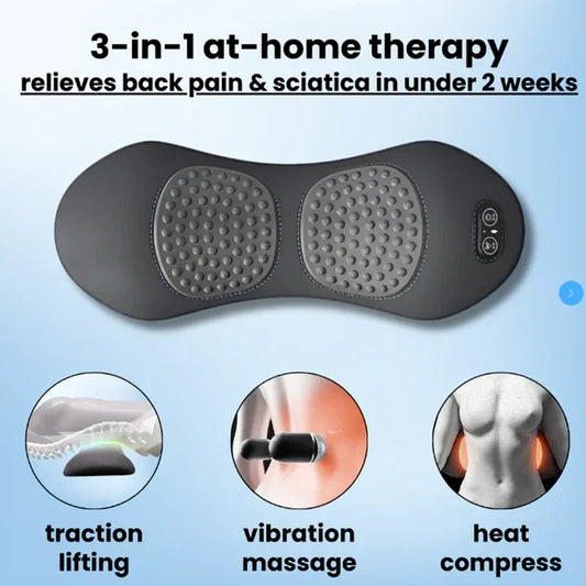 Coussin chauffant et vibrant pour le dos