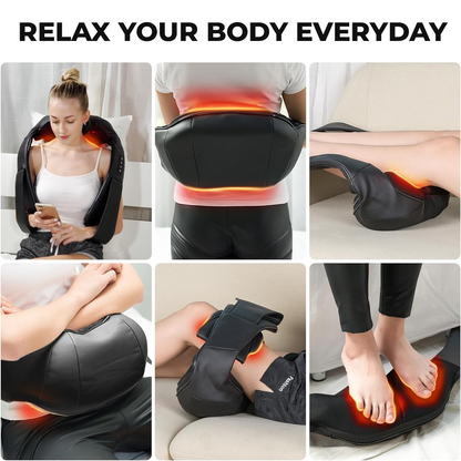 Masseur électrique chauffant pour le cou et le dos