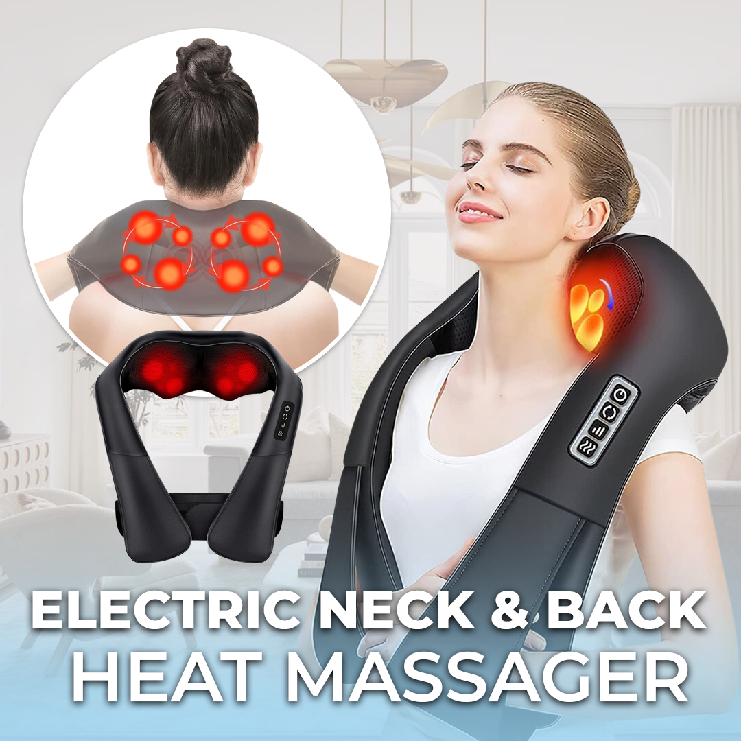 Masseur électrique chauffant pour le cou et le dos