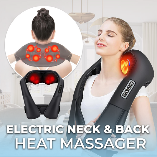 Masseur électrique chauffant pour le cou et le dos