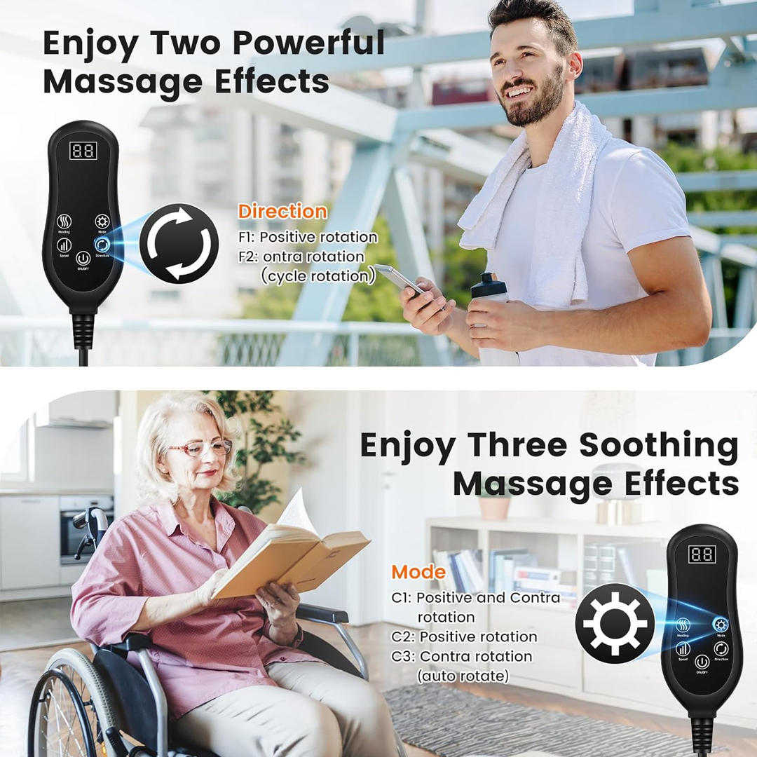 Masseur électrique chauffant pour le cou et le dos