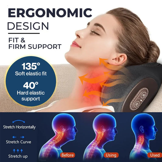 Oreiller de massage thérapeutique à traction